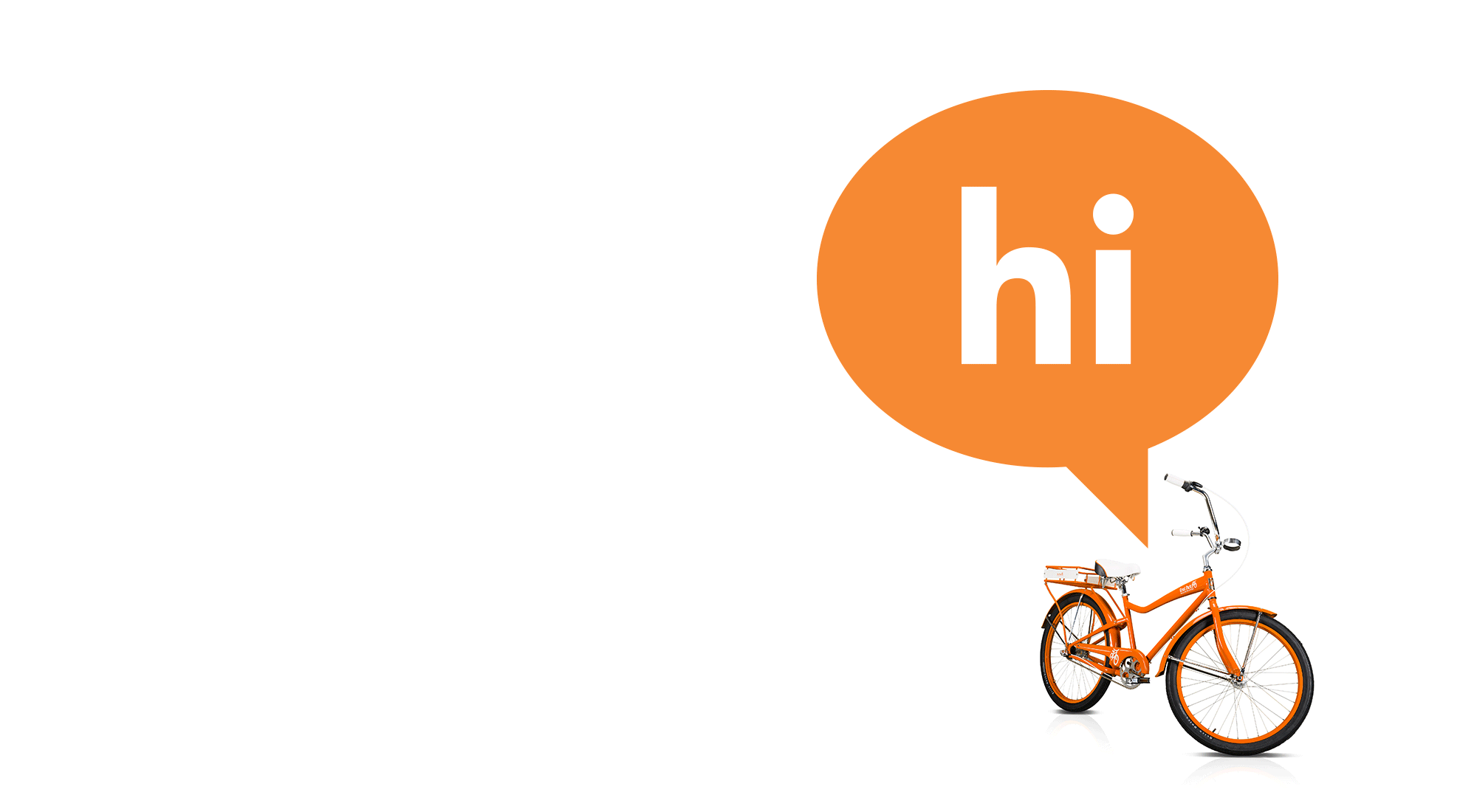 Hello Orange Bike